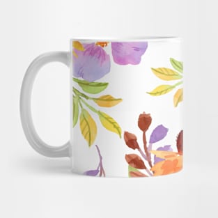 Scandinavian Summer Colorful Spring Flowers Mug